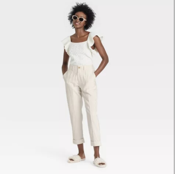 a new day Pants & Jumpsuits Womens Highrise Slim Straight Leg